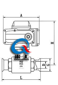 Q981衛(wèi)生級(jí)電動(dòng)球閥 (配HR執(zhí)行器) 